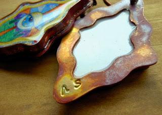 Copper with Resin Cosmic Eye Drawing Earrings Your omnisc... Copper with Resin Cosmic Eye Drawing Earrings Your omnisc...