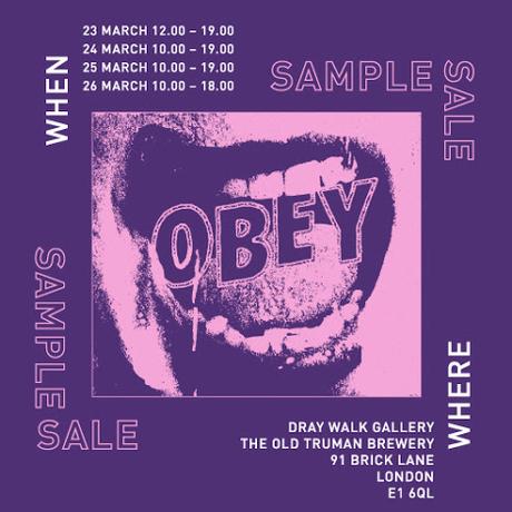 Obey Clothing London Sample Sale