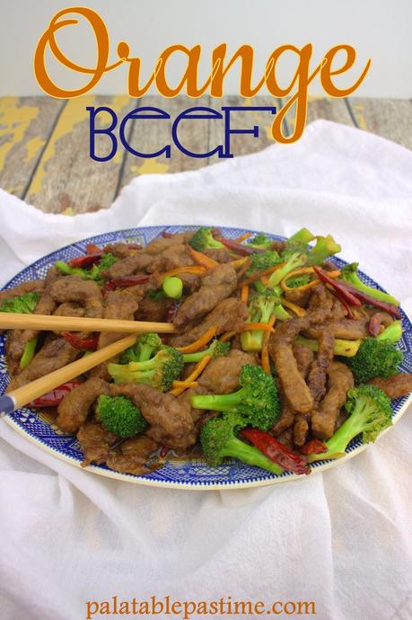 Orange Beef for #SundaySupper Orange beef