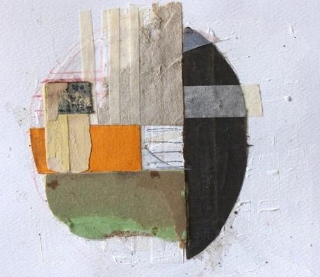 Fabric And Thread Abstract Collage By Katie Dougherty