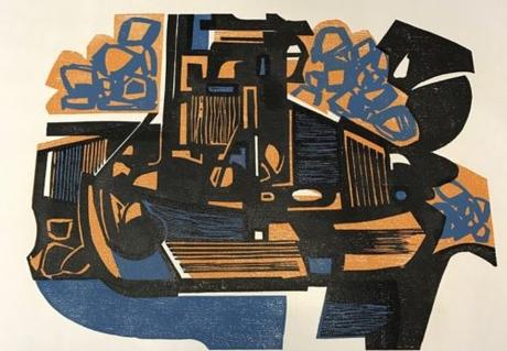 Roger Martin Woodcut Up For Auction