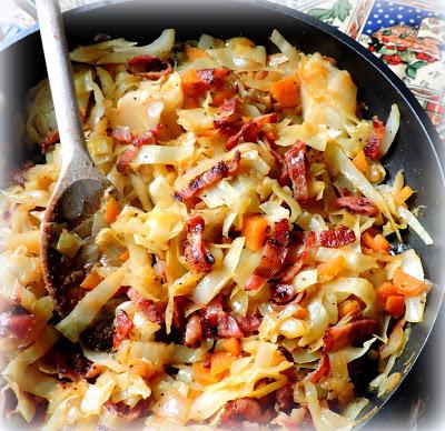 Fried Cabbage with Bacon & Onions