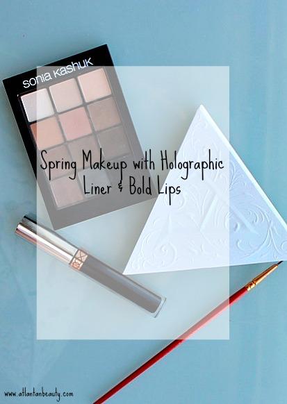 Easy Spring Makeup With Holographic Liner