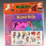 Richie Rich and Casper Sticker Board, Richie Rich haunted mine variant front view