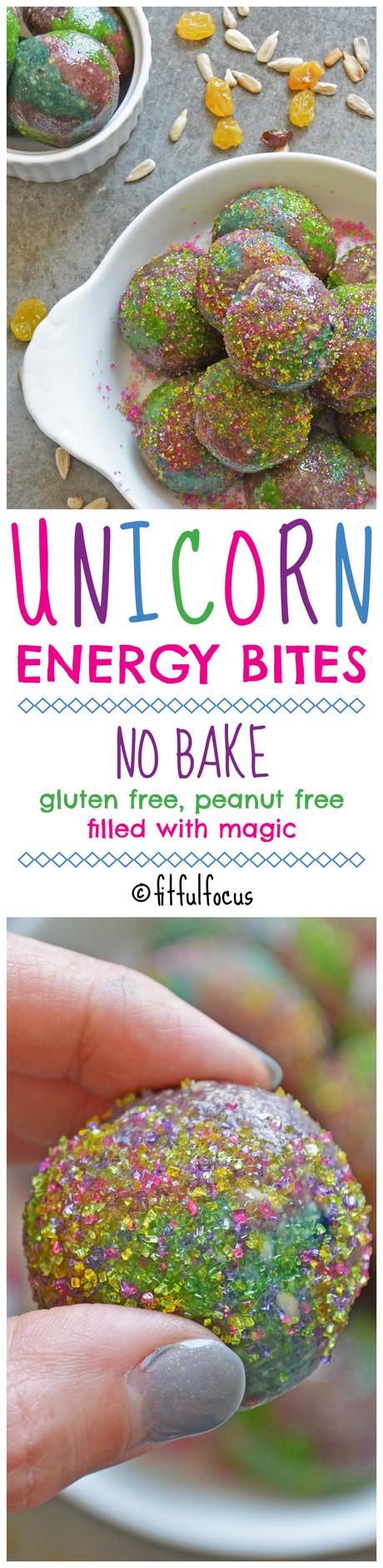 Unicorn Energy Bites (no-bake, peanut-free, gluten-free)
