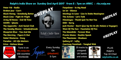 Ralph's Indie Show REPLAY - As played on Radio KC Sunday 2nd April 2017 Ralph's Indie Show REPLAY - As played on Radio KC Sunday 2nd April 2017