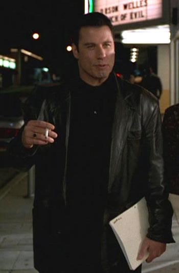 Chili’s Black Leather Jacket in Get Shorty Chili’s Black Leather Jacket in Get Shorty