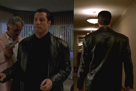 Chili’s Black Leather Jacket in Get Shorty Chili’s Black Leather Jacket in Get Shorty