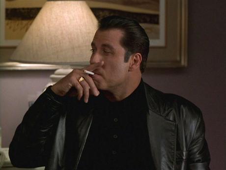 Chili’s Black Leather Jacket in Get Shorty Chili’s Black Leather Jacket in Get Shorty