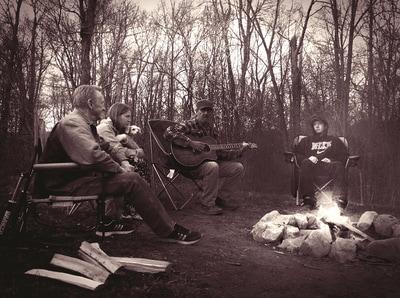 Narrative Story: Melody and music shared with family beneath the stars Narrative Story: Melody and music shared with family beneath the stars