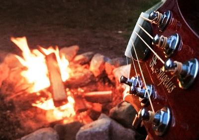 Narrative Story: Melody and music shared with family beneath the stars Narrative Story: Melody and music shared with family beneath the stars