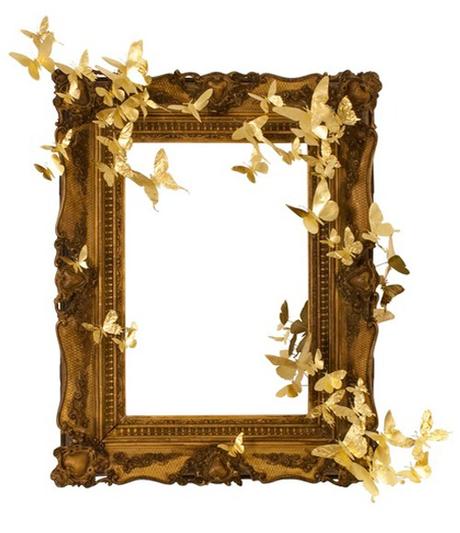 ARTmonday: MassArt Auction Preview Frame With Butterflies By Paul Villinski At Mass Art Auction