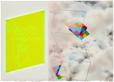 ARTmonday: MassArt Auction Preview Geometric Abstract Mixed Media By Nona Hershey at MassArt Auction
