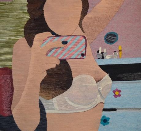 ARTmonday: MassArt Auction Preview Girl In Bra With Camera At Mass Art Auction