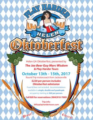 Jax Beer Guy teams up with Play Harder Tours for Helen, Ga. Oktoberfest package Jax Beer Guy teams up with Play Harder Tours for Helen, Ga. Oktoberfest package