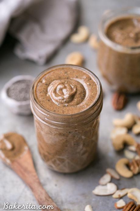 Super Seed Nut Butter This Super Seed Nut Butter is made with a variety of nuts and seeds, creating a smooth and creamy spread that's super flavorful and loaded with nutrients. This delicious homemade nut + seed butter comes together quickly in a blender or food processor.