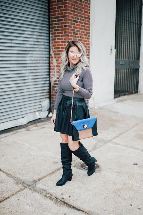 Tips for wearing faux leather in the spring; looking to make the most out of your wardrobe? Itching to wear those leather pieces? Sharing 6 tips for wearing faux leather in the spring! 