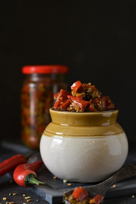 Laal Mirch Ka Achar / Red Chili Pickle Recipe red-chili-pickle