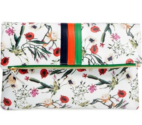 Baubles And Blooms floral print clutch