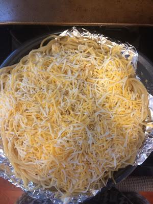 The Dreams Weaver ~ Cheesy Spaghetti Pie