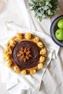 Vegan Chocolate Torte with Pecan Crust