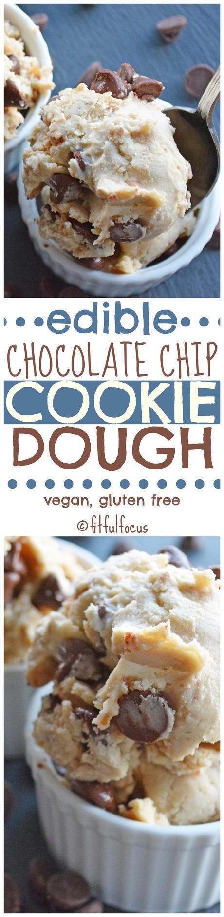 Edible Chocolate Chip Cookie Dough (vegan, gluten-free)