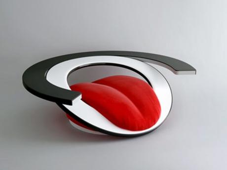 Top 10 Amazing, Weird and Unusual Armchairs Tongue Shape Armchair