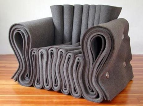 Top 10 Amazing, Weird and Unusual Armchairs Folded Fabric Armchair