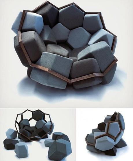 Top 10 Amazing, Weird and Unusual Armchairs Removable Shapes Armchair