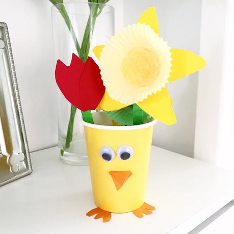 Easter crafts, daffodil craft. tulip craft