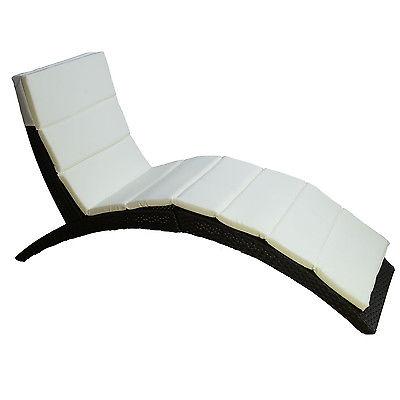 Curved Chaise Lounge Chair