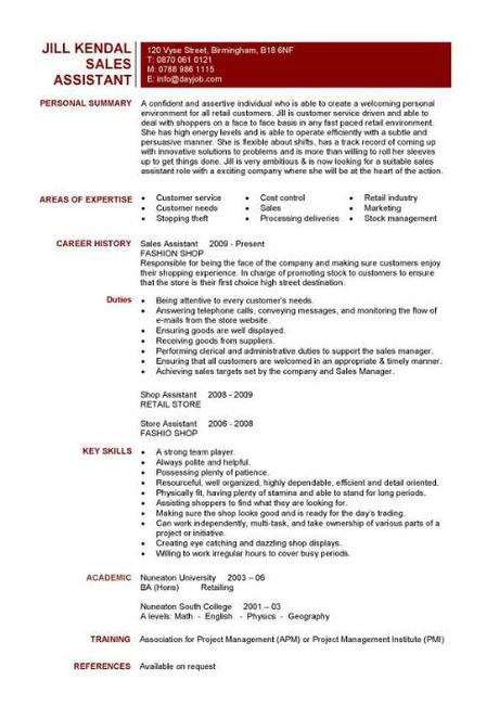 CV Resume and Cover Letter. Free sample cv and resume