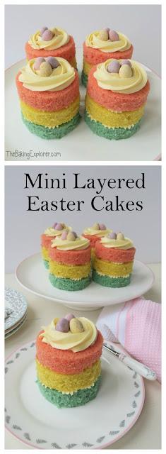 Mini Layered Easter Cakes & A Mary Berry Homeware Competition!