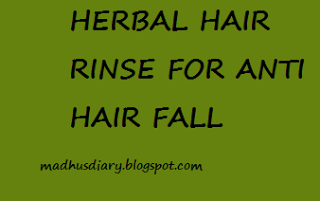 anti hair fall hair rinse
