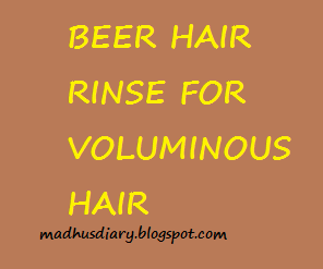 beer hair rinse