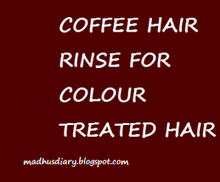 coffee hair rinse