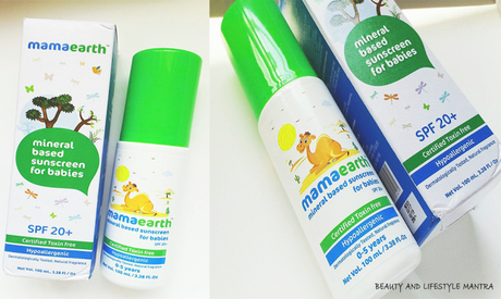 Review // Mama Earth Mineral Based Sunscreen for Babies