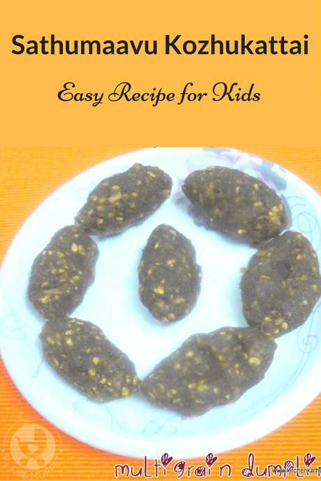 Sathumaavu Kozhukattai Recipe Here is a healthy Sathumaavu recipe that's great for kids and adults alike - Sathumaavu Kozhukattai - the perfect snack for your evening tea this summer!