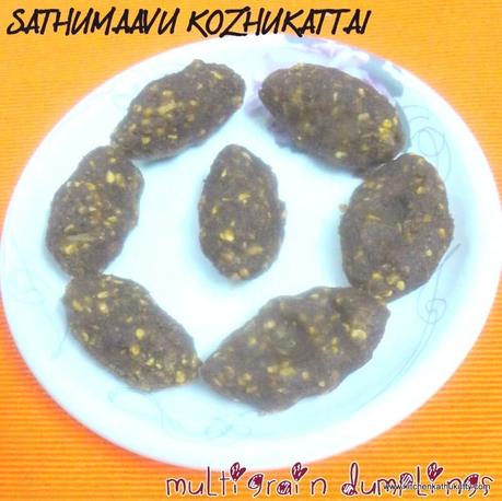 Sathumaavu Kozhukattai Recipe Here is a healthy Sathumaavu recipe that's great for kids and adults alike - Sathumaavu Kozhukattai - the perfect snack for your evening tea this summer!