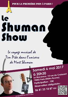 First Paris performance of the Shuman Show on Saturday May 6th!