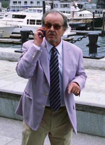 Jack Nicholson’s Lavender Sportcoat in The Departed Jack Nicholson’s Lavender Sportcoat in The Departed
