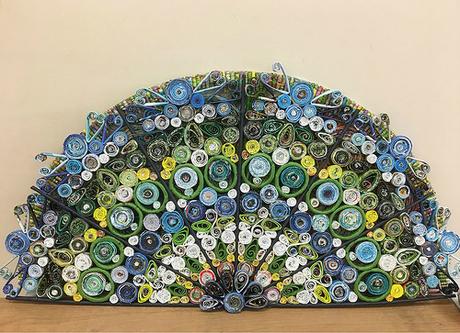 Peacock Paper Fan by Wendy Verity Peacock Paper Fan by Wendy Verity