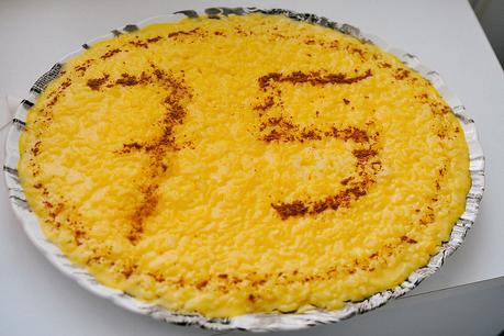 a milestone birthday for my father-in-law... marked in 'arroz doce'