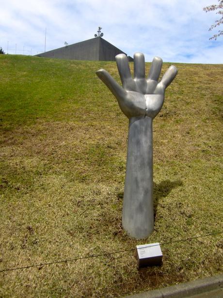 Hand Sculpture At Hakone Open-Air Museum In Japan