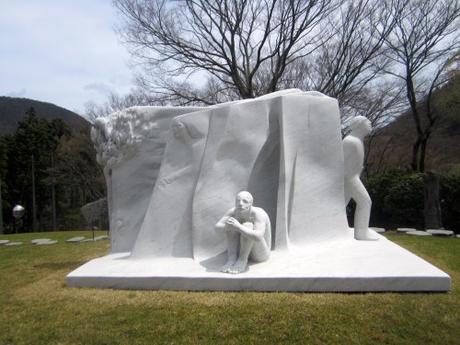 Giuliano Vangi 2004 White Sculpture In Japan