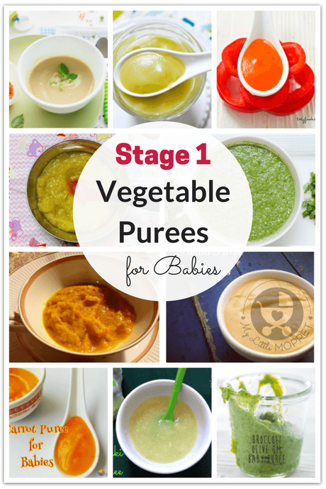 20 Quick and Easy Vegetable Purees for Babies Purees are among the first foods given to babies. Use this chance to introduce your baby to a variety of veggies with these vegetable purees for babies.