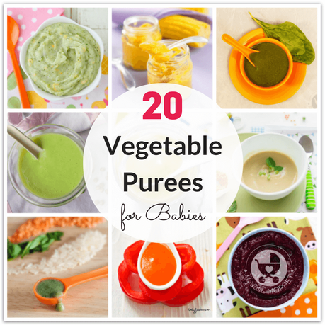 20 Quick and Easy Vegetable Purees for Babies Purees are among the first foods given to babies. Use this chance to introduce your baby to a variety of veggies with these vegetable purees for babies.