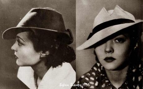 Sylvia-Sidney-1930s-Hat-Styles---1935 Sylvia-Sidney-1930s-Hat-Styles---1935