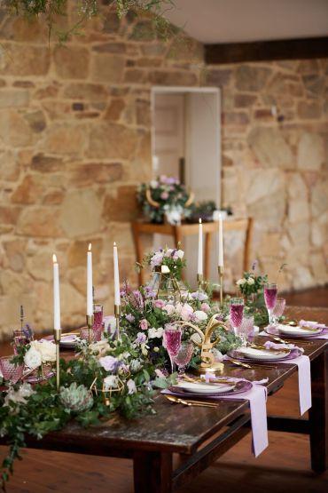 A Luxe Boho Lavender Wedding with Adorn Invitations | Dreamery Events