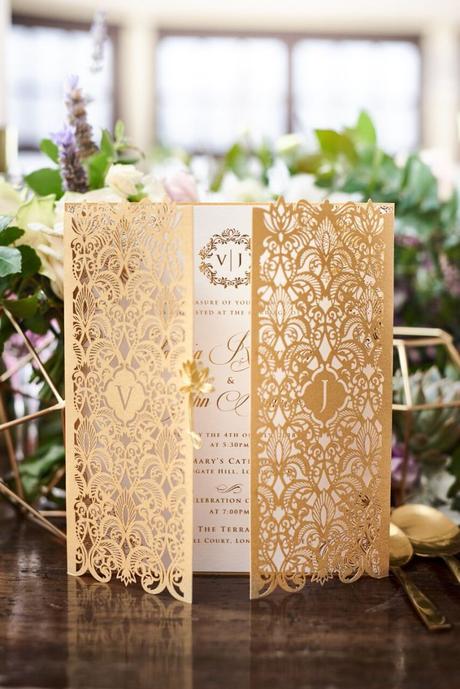 A Luxe Boho Lavender Wedding with Adorn Invitations